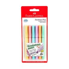Faber-Castell - Destacadores Textliner Plus 6colores Pastel