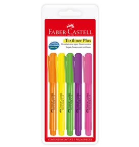 Faber-Castell - Destacadores Textliner Plus superfluorescente x5