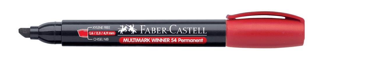 Faber-Castell - Marcador permanente Multimark Winner 54E rojo