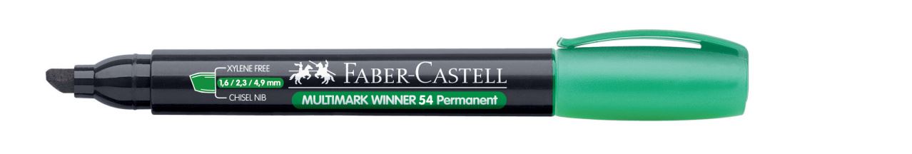 Faber-Castell - Marcador permanente Multimark Winner 54E verde