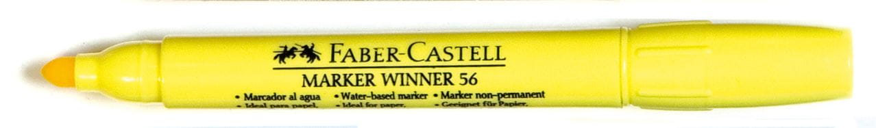 Faber-Castell - Marcador Winner 56 amarillo x12