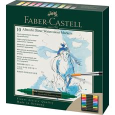 Faber-Castell - Estuche de cartón c/10 marcadores A.Dürer Watercolour Marker