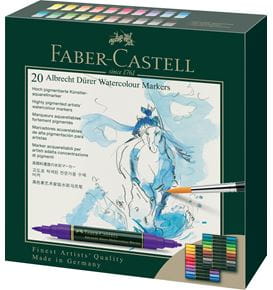 Faber-Castell - Estuche de cartón c/20 marcadores A.Dürer Watercolour Marker
